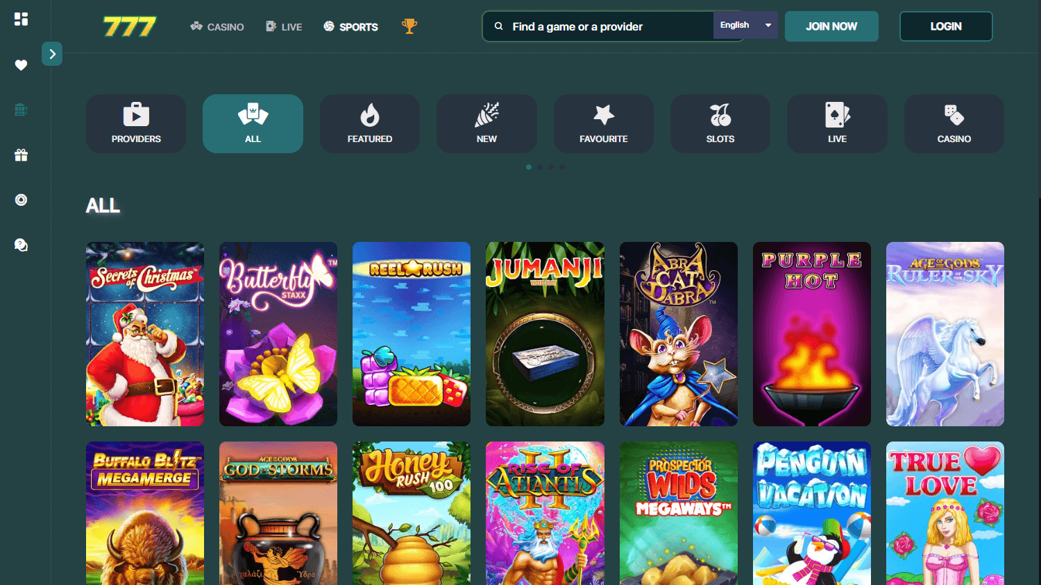 Seleção de slots e jogos clássicos da 777Bet com destaque para RTP e categorias